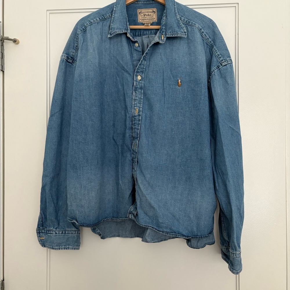Ralph Lauren Blue Button Down Shirt - Picture 3 of 3
